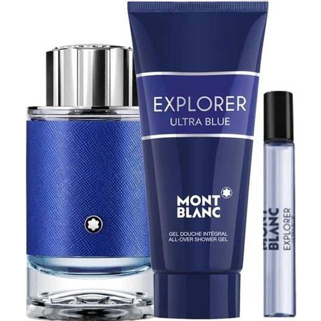 Montblanc Explorer Ultra Blue 3 Piece Gift Set: Eau de Parfum 100ml - Eau de Parfum 7.5ml - Shower Gel 100ml