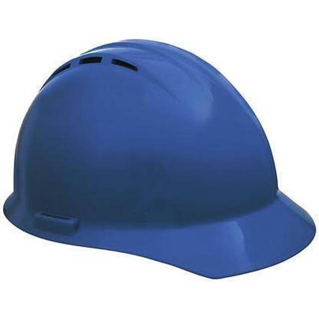 ERB 19256 Americana Vent Cap Style Hard Hat with Slide Lock  Blue