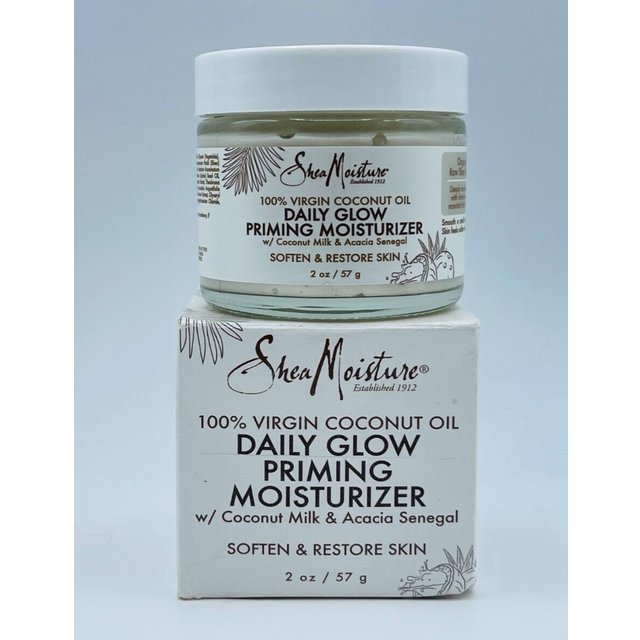 Shea Moisture 100% Virgin Coconut Oil Daily Glow Priming Moisturizer By Shea Moisture for Unisex -Moisturizer  2 Ounce