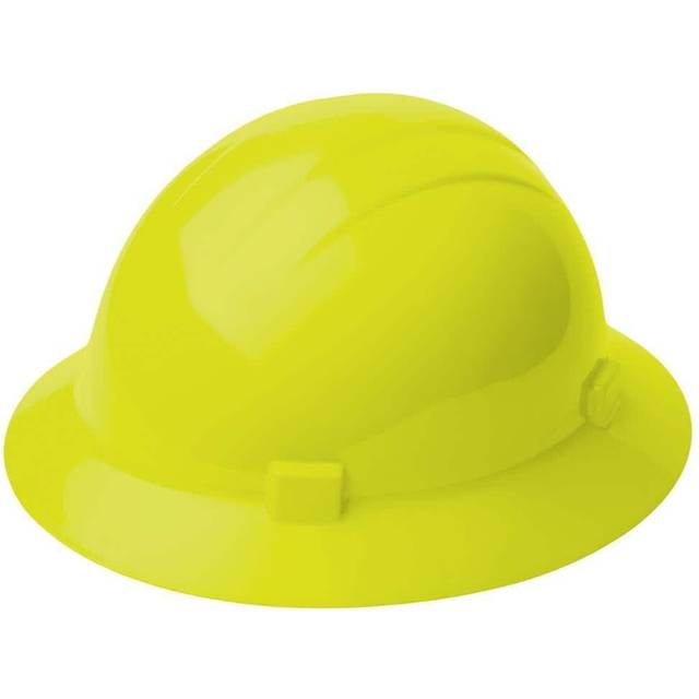 Delta Plus Americana MegaRatchet Full Brim with 4Point  Slide Lock Suspension  Hi Viz Yellow  658 WEL19228HY