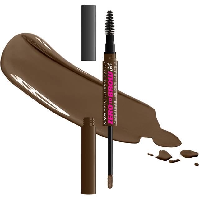 NYX Professional Makeup Zero To Brow Longwear Brow Gel Chocolate 6