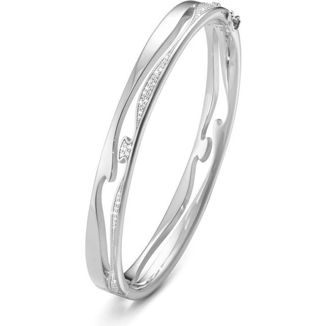 FUSION armring (stl. M), Georg Jensen, 18 k vitt guld