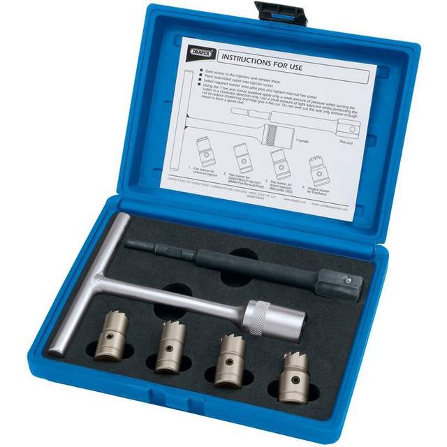 Draper 6 Piece Diesel Injector Seat Cutter Set