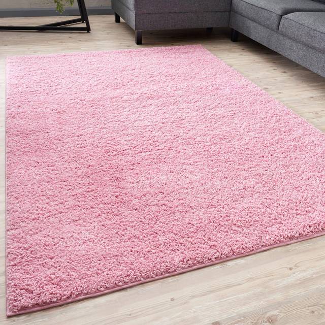 The Rugs Myshaggy Collection Living Room Rugs Solid Design  Pink - One Size