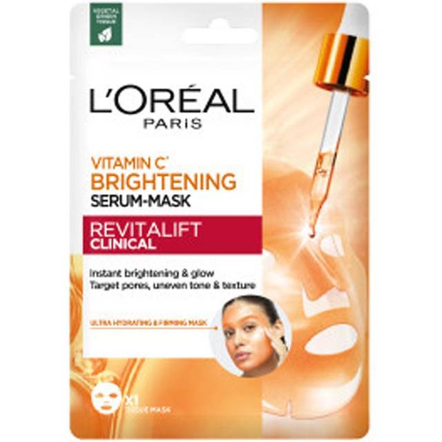 L'Oréal Paris Clinical Vitamin C Brightening Serum-Mask, Ansigtsmaske