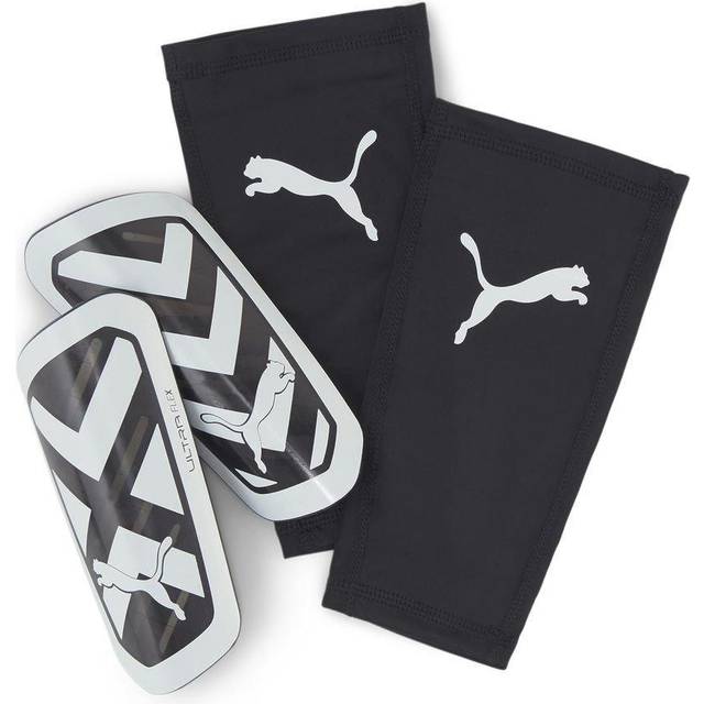 PUMA Benskydd Ultra Flex Sleeve Eclipse - Svart/vit - ['Svart'] (Large)