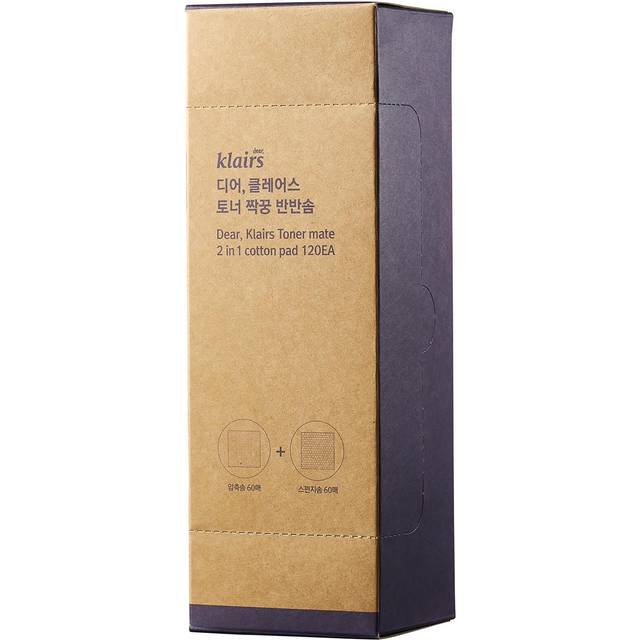 Klairs Toner Mate 2 in 1 Cotton Pad Bomullsrondeller 25 st