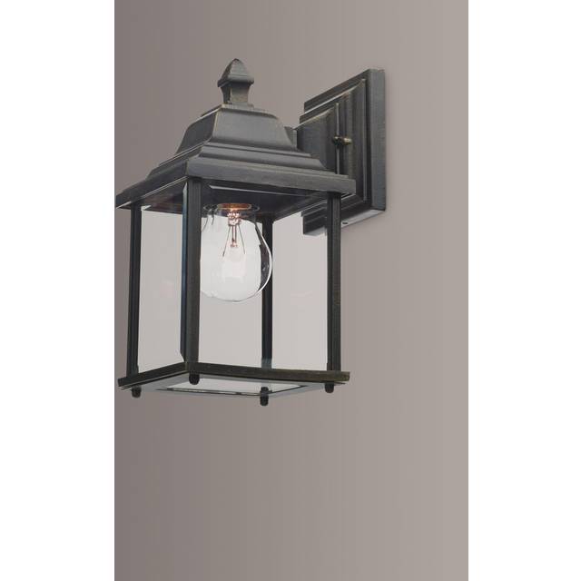 Dar Lighting Group Dar DOY1635 Doyle Black Aluminium Wall Light