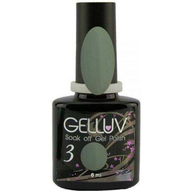 (Peace Lilly) Gelluv Nail Polish Professional Soak Off UV LED Top Base Coat Collection 8ml