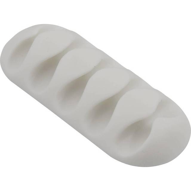 TRU COMPONENTS Kabelhållare självhäftande TC-6646552 Bunt Ø-område 8 mm (max) Transparent 1 st