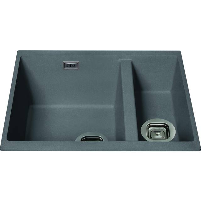 CDA KMG31GR KMG31GR one and a half bowl composite sink - Graphite