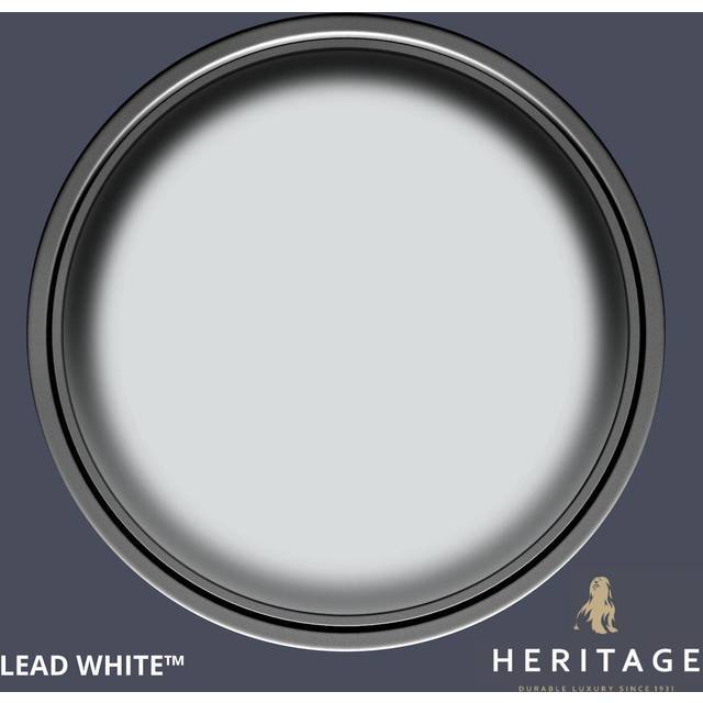 Dulux Heritage Velvet Matt Paint, Lead White 125ml