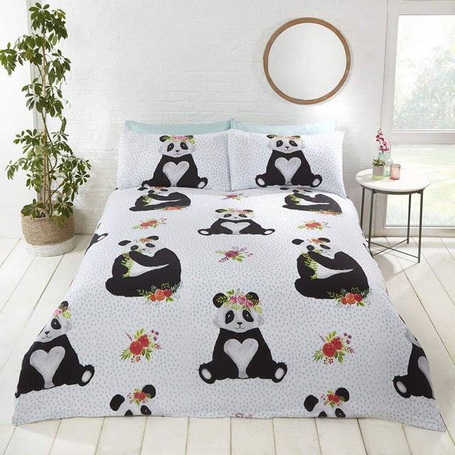 Pandas Duvet Set - Double, Multi