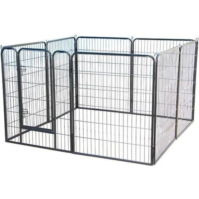 Hundhage i metall 80x60cm 8 Delar