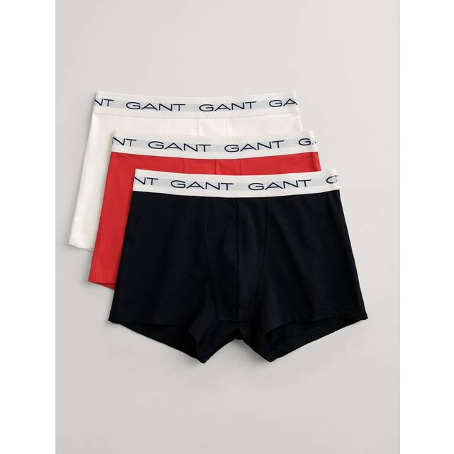 GANT Herr Trunk 3-pack, flerfärgad, S