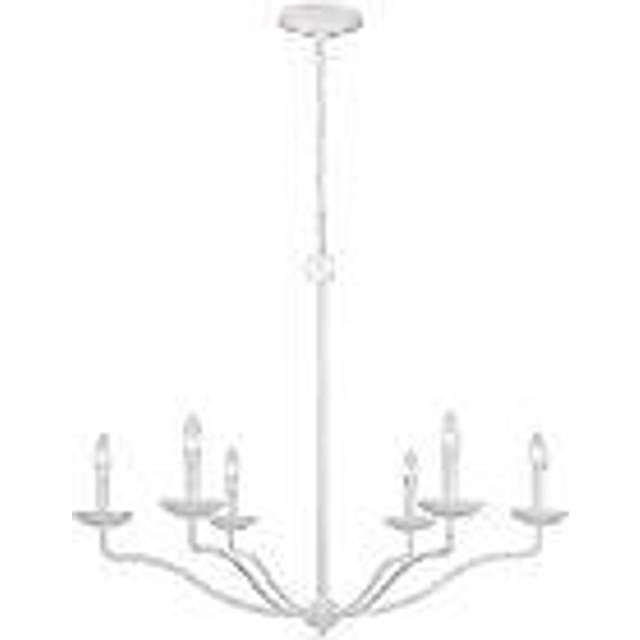 Feiss Annie 6 Light Chandelier - White