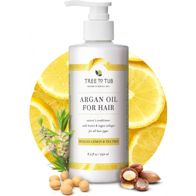 Tree to Tub Vegan Collagen & Biotin Conditioner for Fuller Stronger Hair 8.5 fl oz