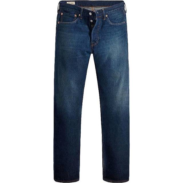 Levi's herr 501 Original Fit Straight Fit Jeans , Low Tides Blue, 33W / 34L
