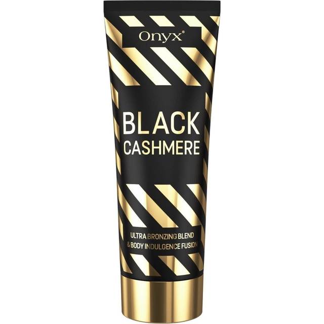 Black Cashmere Tanning Cream for Sunbed with Bronzer - Sunbed Cream with Natural Bronzing Blend for Dark Tan Results -