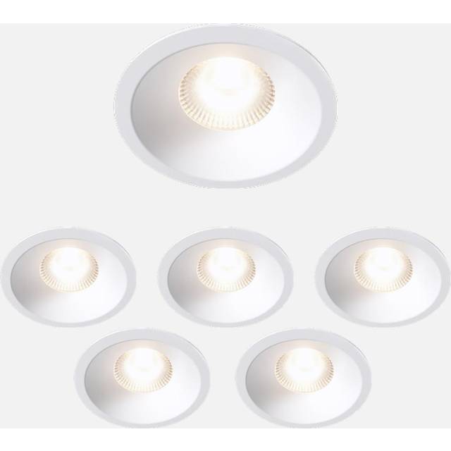 Plejd DWN-02 Downlight 6- pack, 8 W, 515 lm, 2200-4000 K Vit