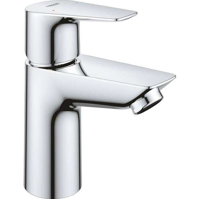GROHE QUICKFIX Start Edge 23898001 Single-Lever Washbasin Tap Fitting Water-Saving Includes 3.5 L/min Aerator S-Size Quick Assembly Chrome