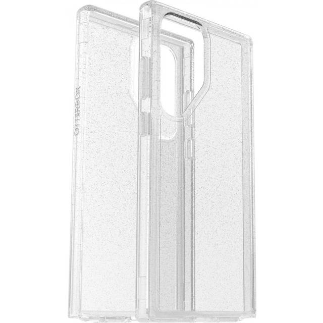 OtterBox Symmetry Clear skal för Samsung Galaxy S23 Ultra, stöttåligt, fallsäkert, skyddande tunt skal, testad till militärstandard x3, antimikrobiellt skydd, Stardust