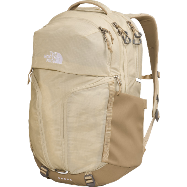 THE NORTH FACE Women's Surge Commuter Laptop Backpack  Gravel/Khaki Stone  One Size