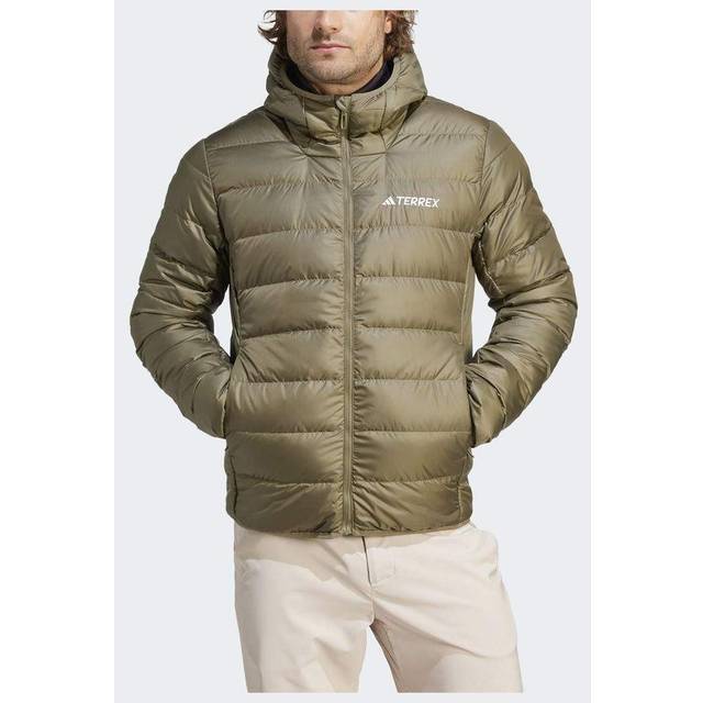 Terrex Multi Light Down Hooded Jacket - Olive Strata