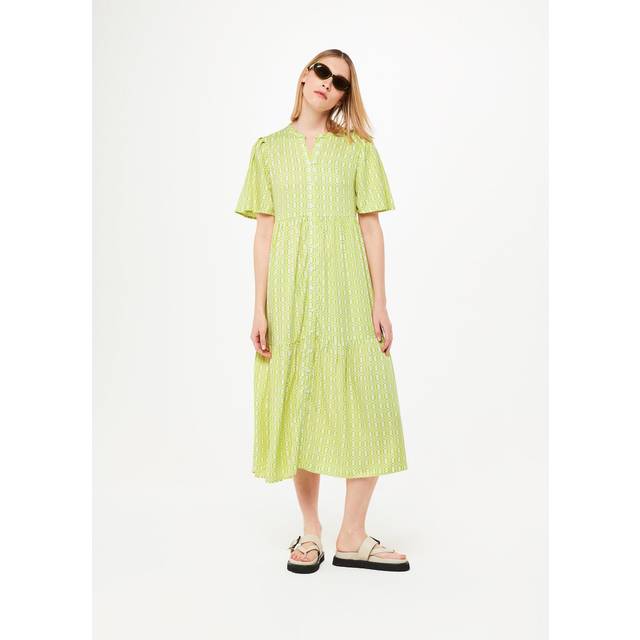 Green Link Check Trapeze Dress (8)
