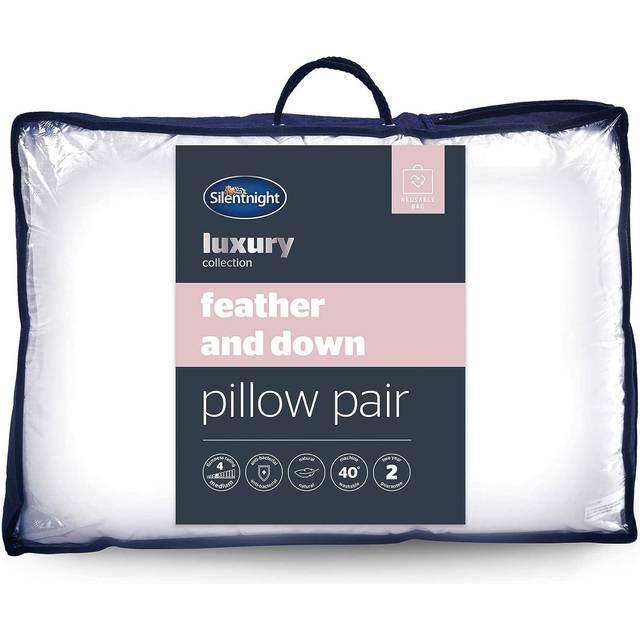 Silentnight Duck Feather And Down Pillow - 2 Pack