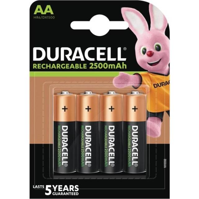 Duracell Rechargeable AA 4-pack - Bedste genopladelige batterier - Techii.dk