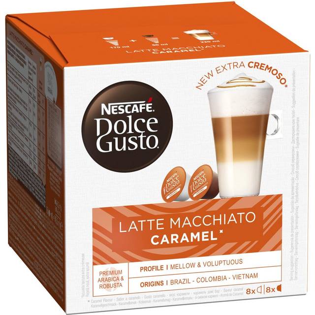 Nescafé | Caramel Latte Macchiato - 16 kapslar till Dolce Gusto