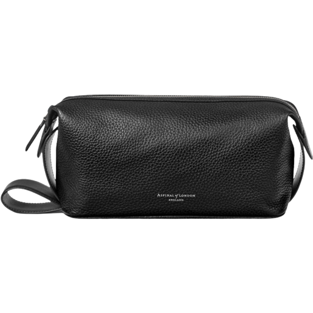 Aspinal of London Reporter Pebble Leather Wash Bag