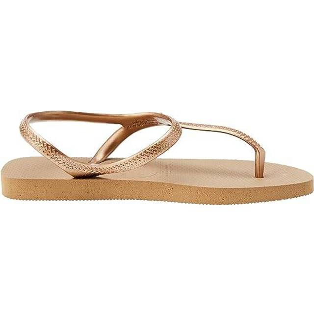 Havaianas Beach Sandals Women Rose Gold - Brown (BRA-35/36)