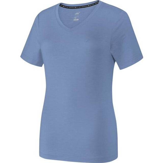 Joy Sportswear Zamira T-shirt för kvinnor av ventilerande elastan, högkvalitativ sportskjorta i kortärmad snitt med elegant V-ringning