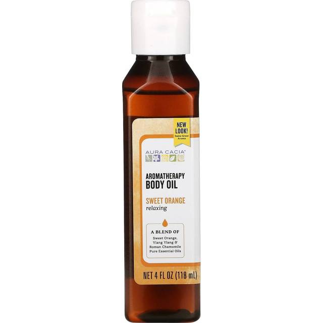 Aura Cacia, Aromatherapy Body Oil, Relaxing Sweet Orange, 118ml