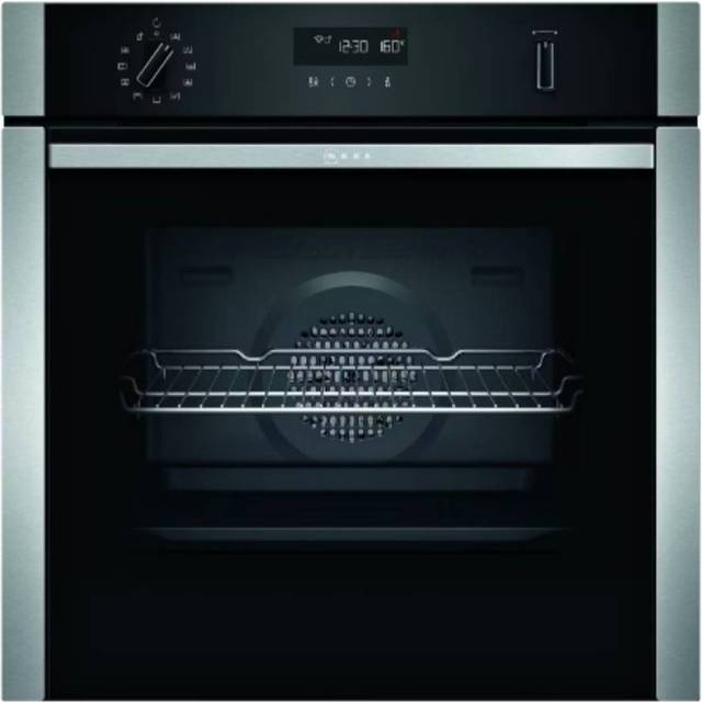 NEFF N50 B2ACH7HH0B Wifi Connected Built In Electric Single Oven with Pyrolytic Cleaning - Stainless Steel - A Rated