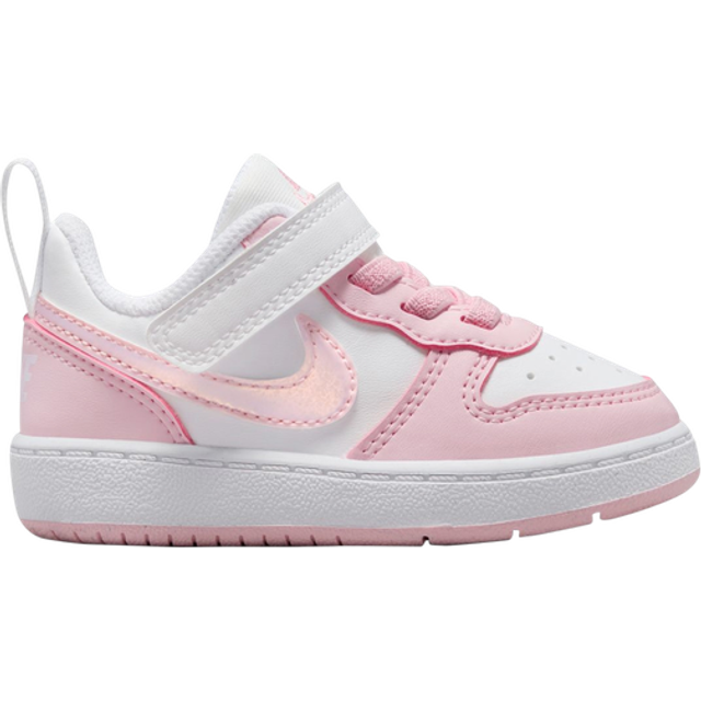 Nike Infant Court Borough Low Recraft Trainers in White/Pink | Size 6.5