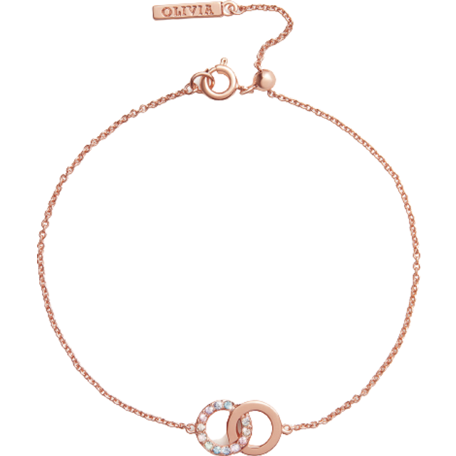 Olivia Burton Clear Ladies Rainbow Classic Bracelet