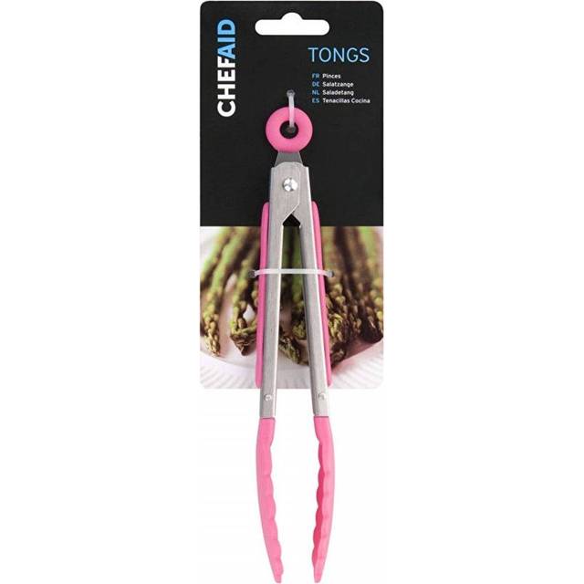 Chef Aid Food Tong, 20cm, Pink
