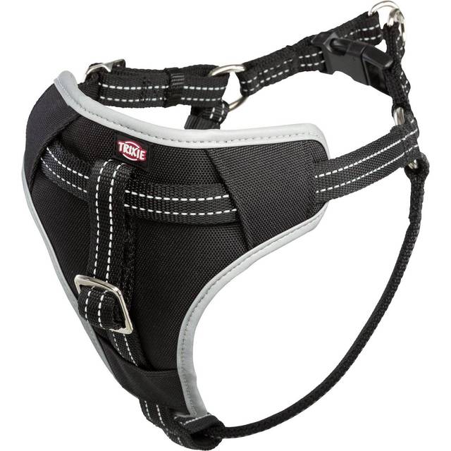Trixie 12857 bil-sele hund komfort, L: 65–80 cm/23 mm, svart
