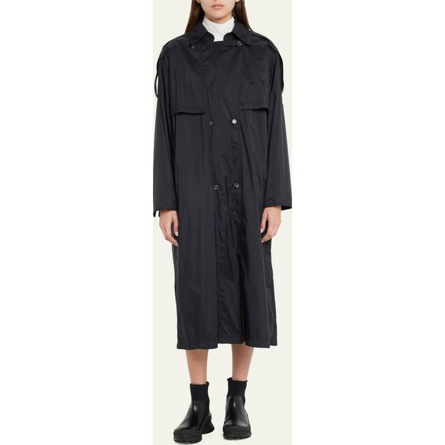 Moncler Black Deva Trench Coat - 999 Black - 0