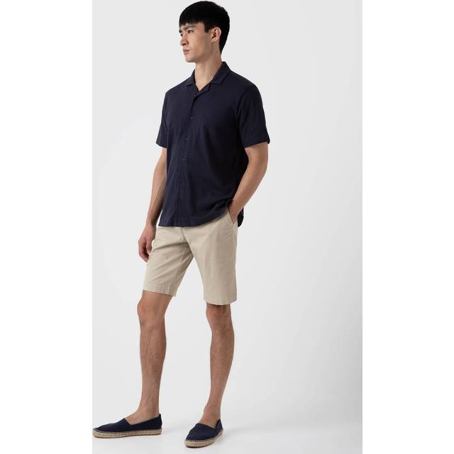Sunspel Beige Four-Pocket Shorts - light stone - WAIST US 36
