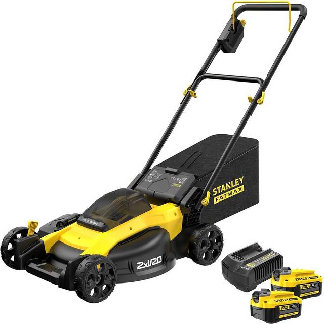 Stanley Fatmax V20 Cordless Brushless Lawn Mower - Yellow