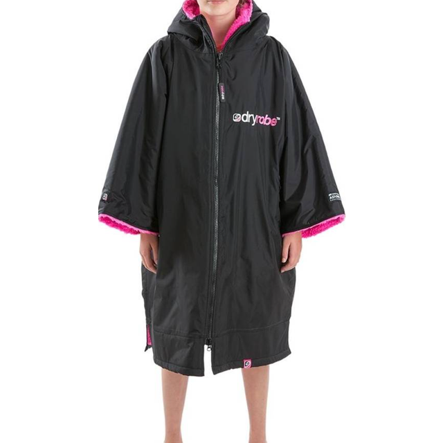 (Black Grey, Kids 5-9) Dryrobe Advance Short Sleeve (KIDS)