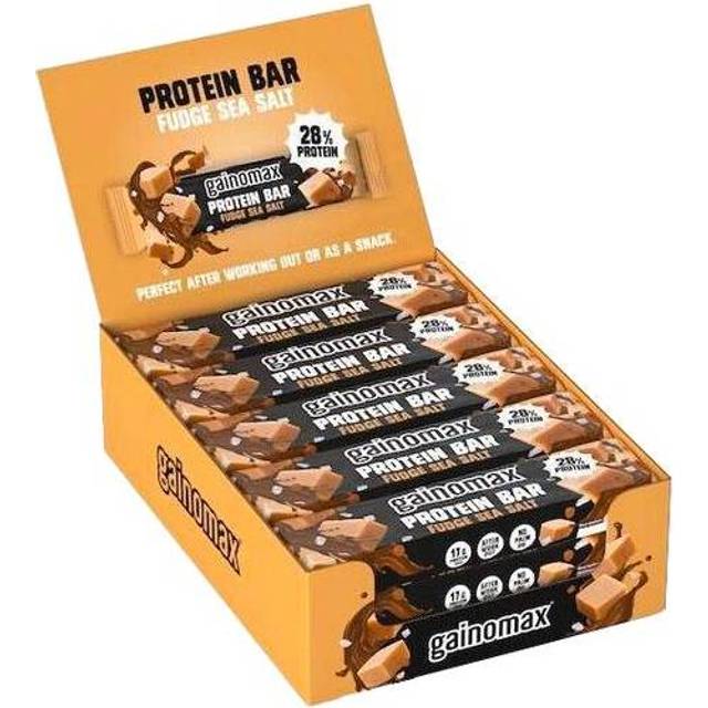 Gainomax Protein Bar, Fudge Seasalt, 15-pack