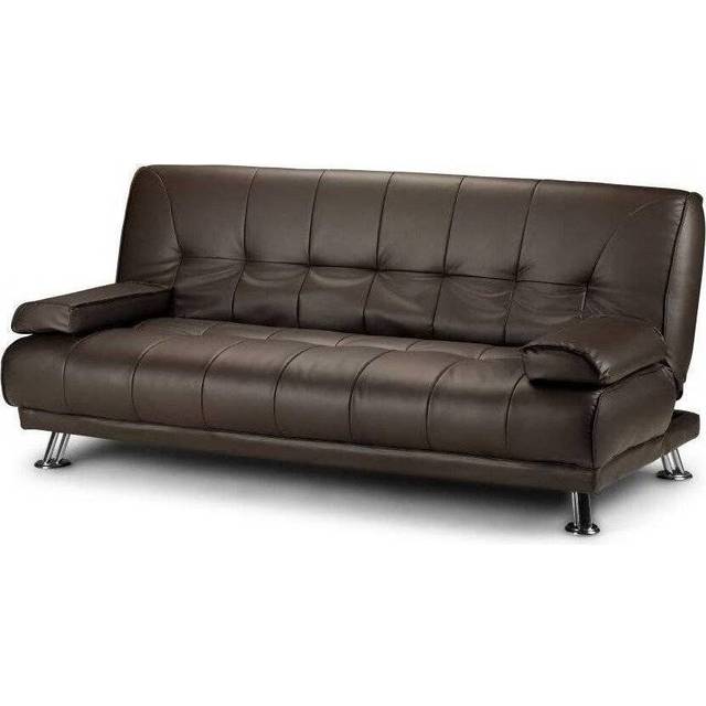 Montana Fabric Sofa Bed With Chrome Legs - Grey - One Size