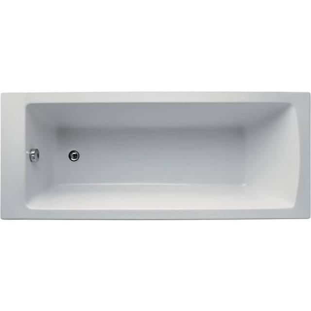 Tempo Arc Single Ended Rectangular Bath 1700 x 700mm White 0 Tap Hole (inc Leg Set) - Ideal Standard
