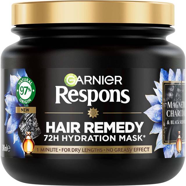 Garnier Respons Magnetic Charcoal Hair Remedy Mask 340 ml