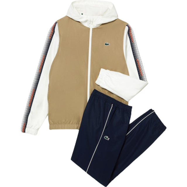 Lacoste Mens Tennis Regular Fit Jogger Set in Brown - Size Small